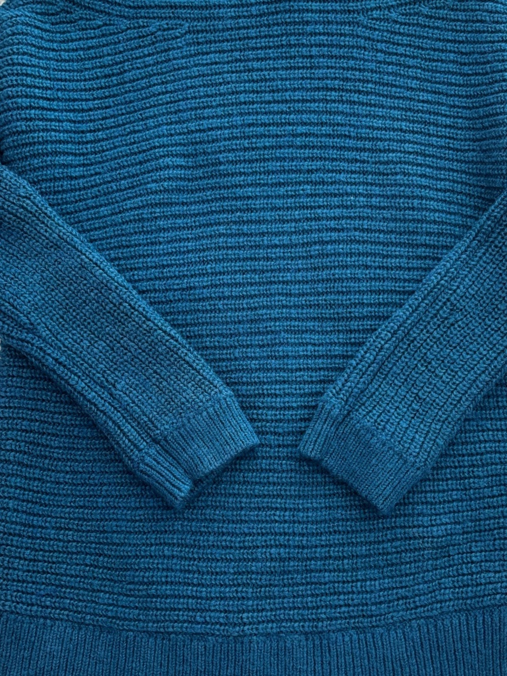 Express Off The Shoulder Chunky Sweater - Teal Size S - Picture 6 of 8